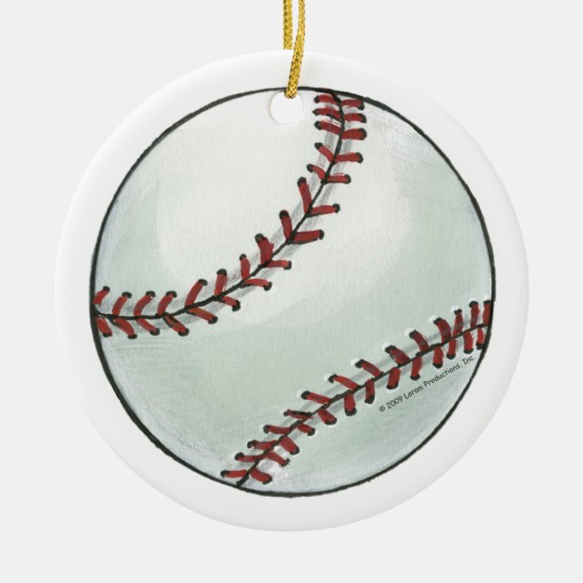 Personligbaseballprydnad Julgransprydnad Keramik (Framsidan)