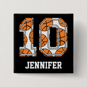 Personligbasket numrerar 10 knapp