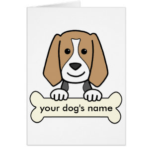 PersonligBeagle Hälsningskort