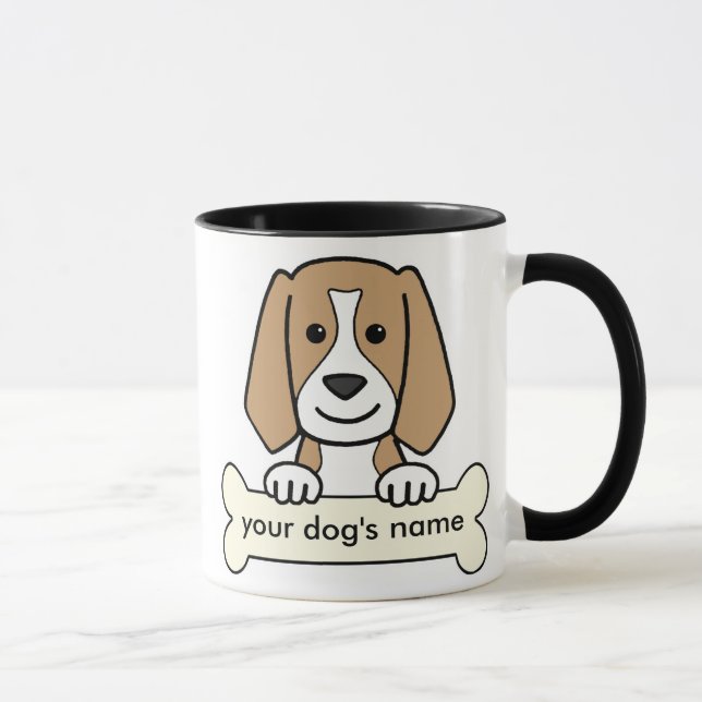 PersonligBeagle Mugg (Höger)