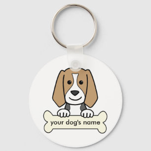 PersonligBeagle Nyckelring