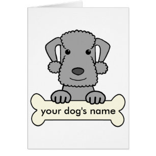 PersonligBedlington Terrier Hälsningskort