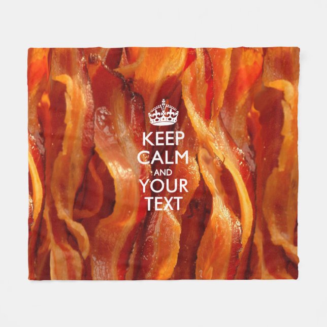 Personligbehållalugn och din bacon fleecefilt (Framsidan (Horisontell))