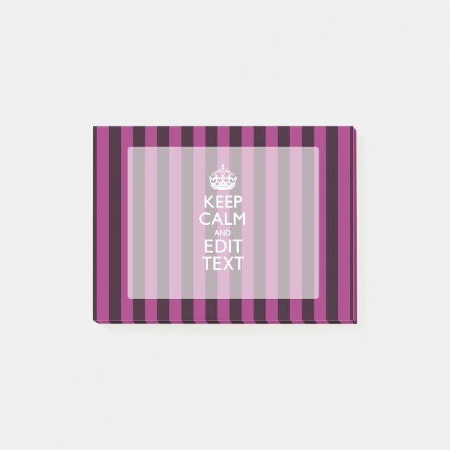 PersonligBEHÅLLALUGN och din text på rosor Post-it Block (Framsida)