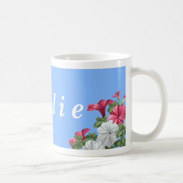 Personligblommamuggar - Petunias Kaffemugg (Höger)