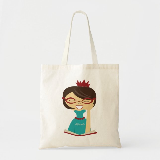 PersonligbokmalPrincess Bookbag Tygkasse (Framsidan)