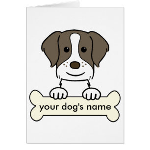 PersonligBrittany Spaniel Hälsningskort