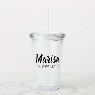 Personligbröllopbrudtärna/maid of honor take away mugg