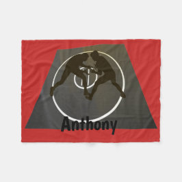 Personligbrottning på den matta ullfilten fleecefilt