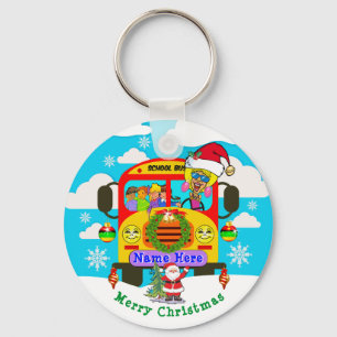 Personligbussförare Keychains för henne Nyckelring