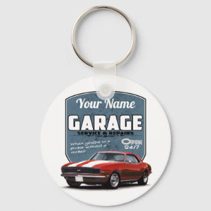 PersonligCamaro garage Nyckelring