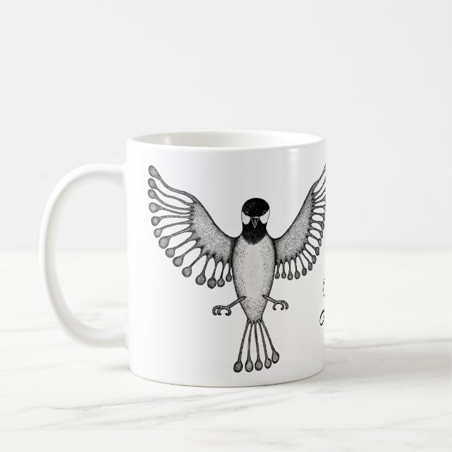 PersonligChickadee Kaffemugg (Vänster)