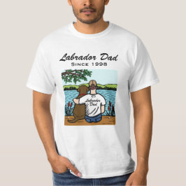 Personligchoklad Labrador och pappa 2 T Shirt