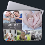 PersonligCollagefamiljen lurar husdjurfotokvarter<br><div class="desc">Personifiera din laptop sleeve med dina favorit- foto av familjen,  ungar,  husdjur och sakkunnigminnen med denna collagedesign. Svart tavlakvarteret tillfogar ett modernt handlag,  och stilsortsblandningvalet paras perfekt för ditt efternamn.</div>
