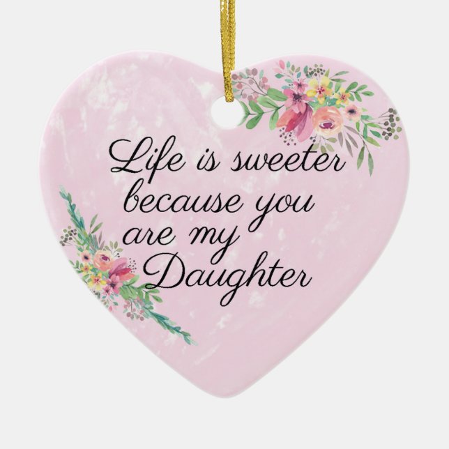 Personligdotterprydnad Julgransprydnad Keramik (Framsidan)