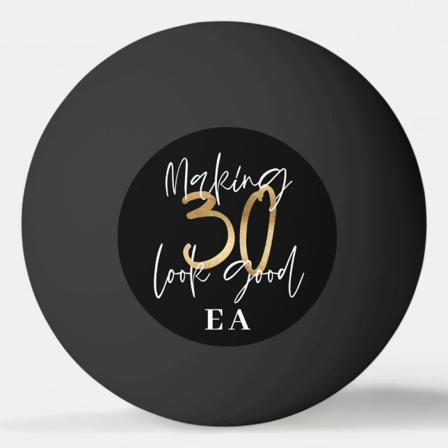 personligen 30års födelsedag initialer föredrar gå pingisboll (Framsidan)