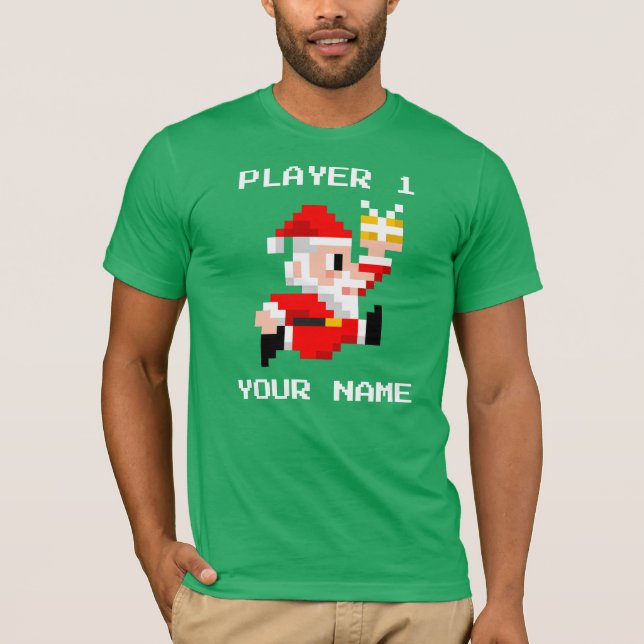 Personligen 8-Bet jultomtenjulT-tröja T Shirt (Framsida)