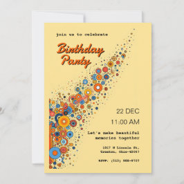 Personligen abstrakt, cirkelcentrerad inbjudningar