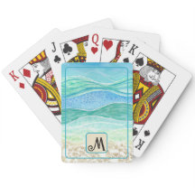 Personligen abstrakt Watercolor Beach Vibes