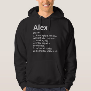 PERSONLIGEN ALEX Definition Namn Funny Birthday G Hoodie