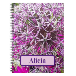 Personligen Allium & Summer Flowers - bärbar dator Anteckningsbok