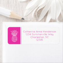 Personligen Ananas Rosa i Preppy Tropical Pineappl