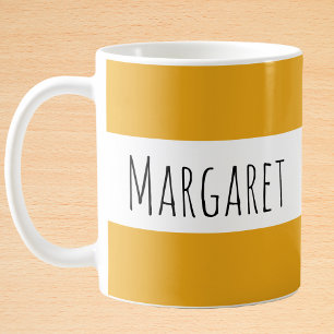Personligen Anpassat namn för Gulten mörk Kaffemugg