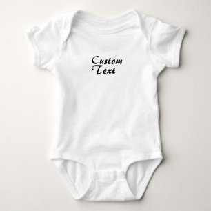 Personligen Anpassat namn Text Baby Bodydress T Shirt
