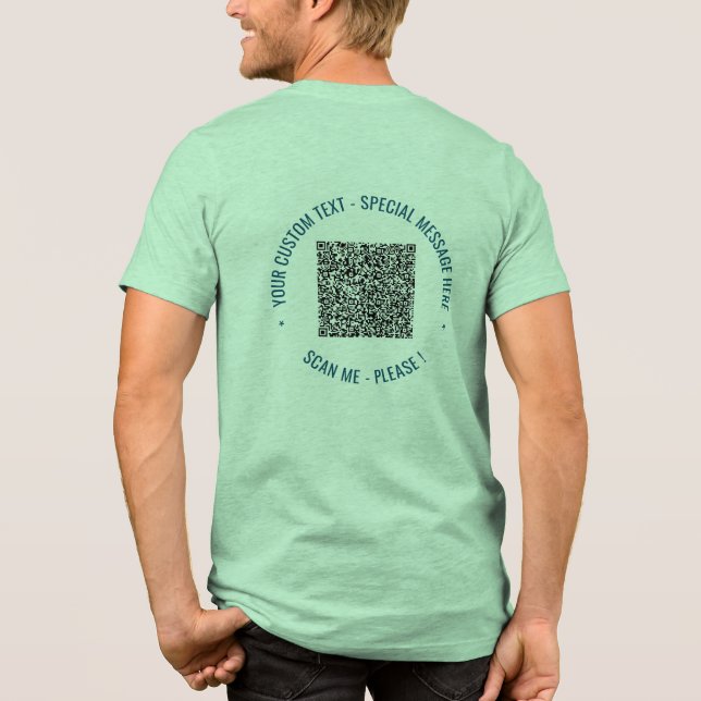 Personligen Anpassningsbar för textgenomsökning av T Shirt (Baksida)