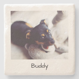 Personligen anpassningsbar Pet Photo Memories Stenunderlägg