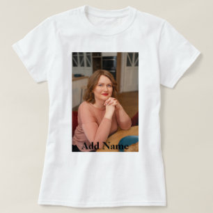 Personligen anpassningsbar Photo Namn Text gör din T Shirt