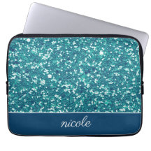 Personligen Aqua Glitter Mönster