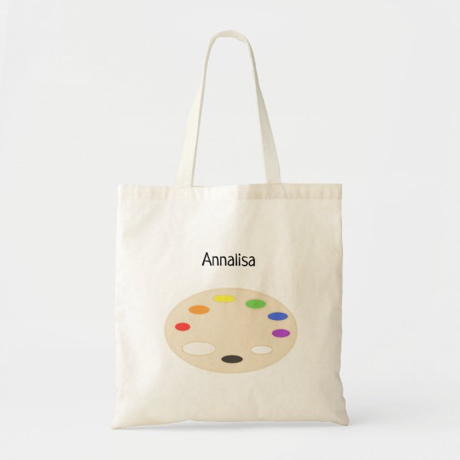 Personligen Artist Paint Palette Tygkasse (Framsidan)