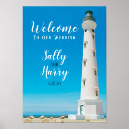 Personligen Aruba Lighthouse Destination Wedding Poster
