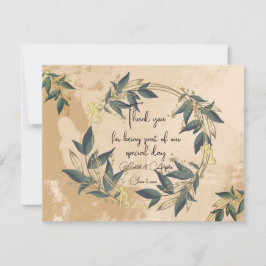 Personligen av havandeutandning i bröllop tack kort