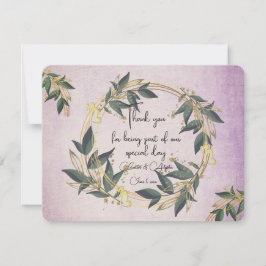 Personligen av havandeutandning i bröllop tack kort