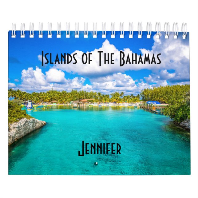 Personligen Bahamas-Västindien Kalender (Omslag)