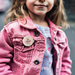 Personligen Ballerina Hamster Girls Birthday Knapp