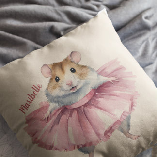 Personligen Ballerina Hamster Girls Kudde