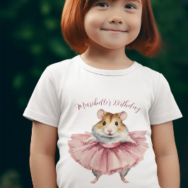 Personligen Ballerina Hamster Girls T Shirt
