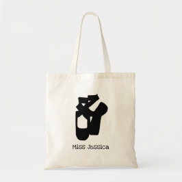 Personligen Ballet Dance Shopping Tote Bag Tygkasse