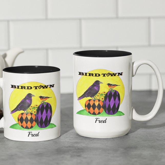 Personligen Baltimore Birdtown Två-Tonad Mugg (Skapare uppladdad)