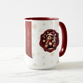 Personligen Banner White, Teddy Boll Mugg