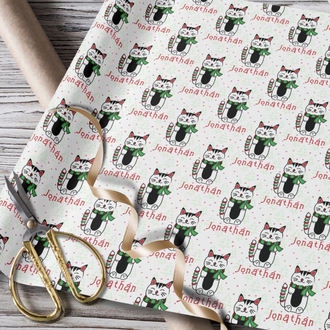 Personligen Barn i den roliga julklappen Tecknad Presentpapper (Skapare uppladdad)