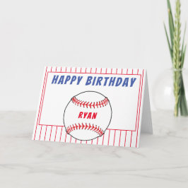 Personligen Baseball Birthday Kids Kort
