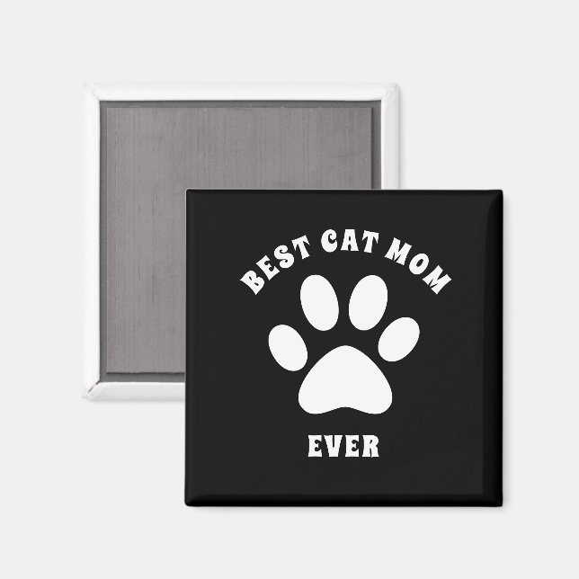 Personligen Bästa Kat Mamma någonsin Anpassningsba Magnet (Front/Back)