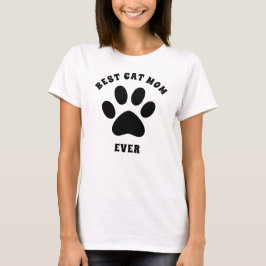 Personligen Bästa Kat Mamma någonsin Anpassningsba T Shirt