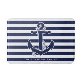 Personligen Bath Mat för Nautical Thned Gifts Badrumsmatta