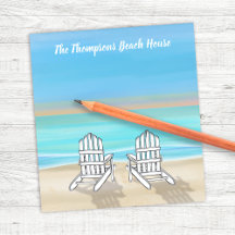 Personligen Beach House Blue Ocean