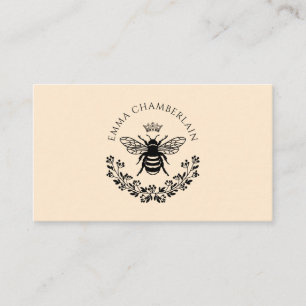 Personligen Bee-Blommigten Namnteckning i skript